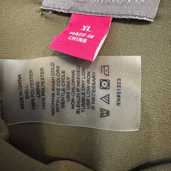 Vince Camuto XL sheer balloon sleeve bow blouse TB 3085 - Picture 2 of 10